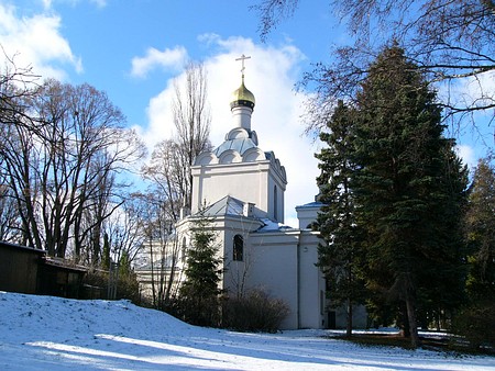 Tebsk pravoslavn chrm, pohled z vchodn strany